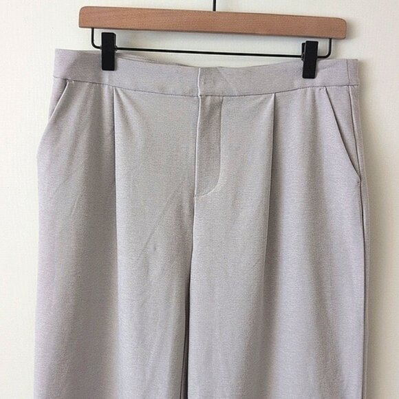 Vuori Womens Large Elevation Trouser Pants Beige Wide Leg Athleisure Activewear - Picture 3 of 8